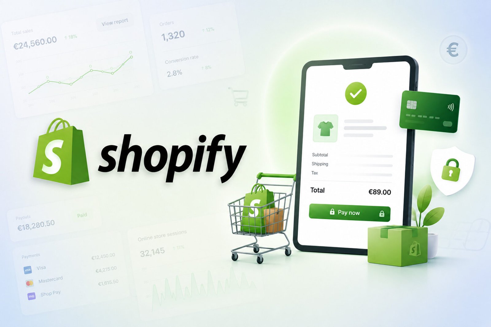 Shopify internetveikala izmaksas Latvijā